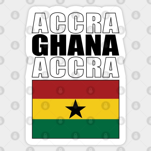 Flag of Ghana Sticker by KewaleeTee